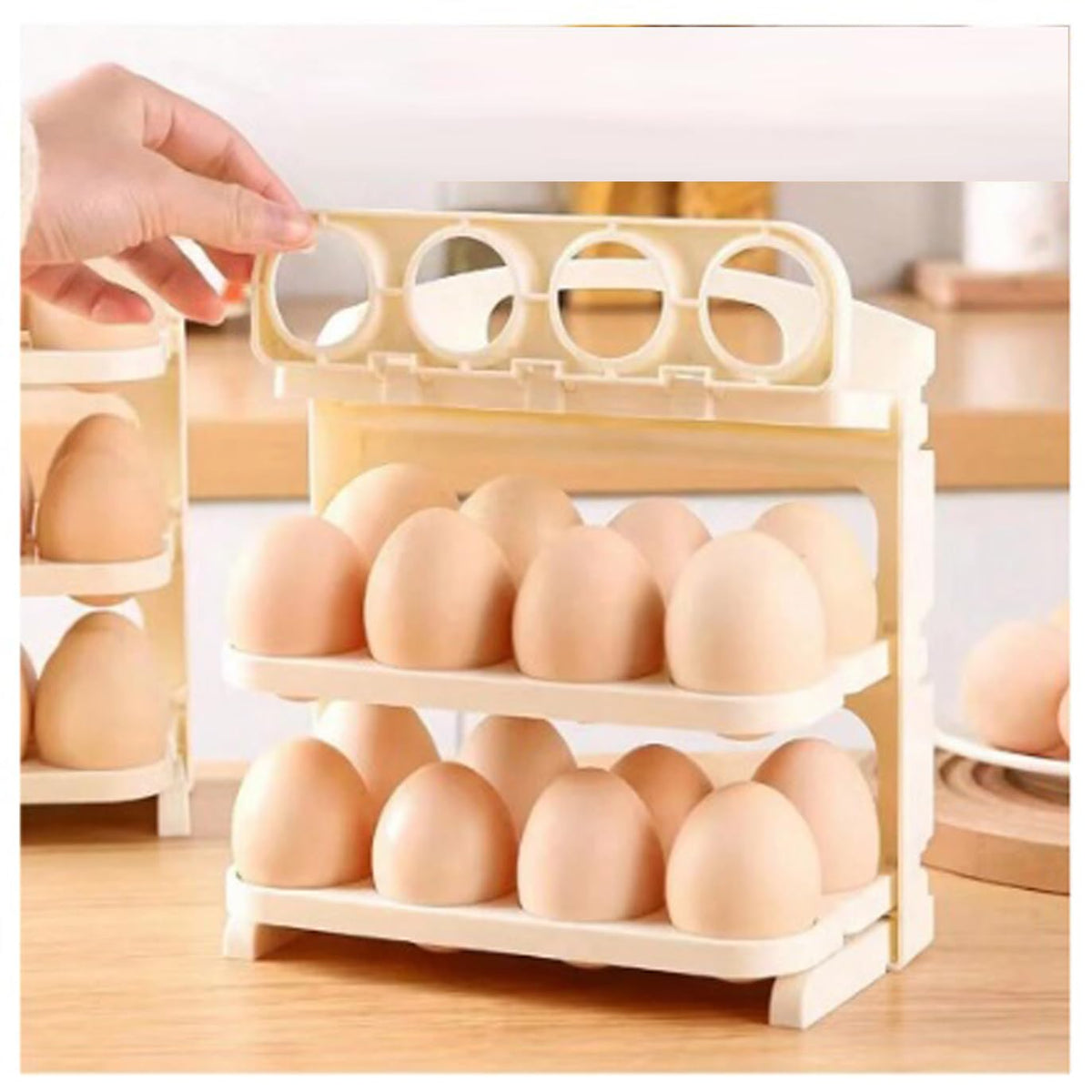 3 Layer Flip Egg Rack |🔥FLAT 50% OFF SALE🔥