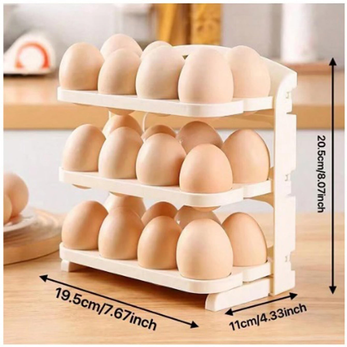 3 Layer Flip Egg Rack |🔥FLAT 50% OFF SALE🔥